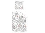 Bettwäsche IRISETTE "Nova 8388", grau (stone), B/L: 155cm x 220cm, 1 Stk., 1 Stk., Mako-Satin, B/L: 80cm x 80cm, 2 Stk., Mako-Satin, Obermaterial: 100% Baumwolle, Bettwäsche, Bettwäsche, edel und hochwertig