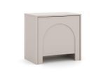 Boxxx Nachtschrank Arco, Kaschmir, Holzwerkstoff, 53.5x51x35 cm, Typenauswahl, Schlafzimmer, Nachttische