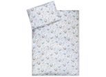 Kinderbettwäsche JULIUS ZÖLLNER "Smart friends", bunt, B/L: 100cm x 135cm, 1 Stk., 1 Stk., Jersey, B/L: 40cm x 60cm, 2 Stk., Jersey, Obermaterial: 100% Baumwolle, Bettwäsche
