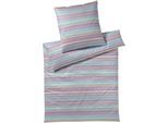 Bettwäsche ELEGANTE "Facet", pink (flieder pink), B/L: 135cm x 200cm, 1 Stk., 1 Stk., Mako-Batist, B/L: 80cm x 80cm, 2 Stk., Mako-Batist, Obermaterial: 100% Baumwolle, Bettwäsche, Bettwäsche, angenehmes Hautgefühl