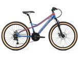 Jugendfahrrad BIKESTAR Gr. 33, blau (blau, gelb), Fahrräder, Kinder, 33cm, 24 Zoll (60,96cm), für Damen und Herren, Kettenschaltung