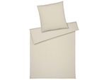Bettwäsche ELEGANTE "Cord Jersey", wollweiß, B/L: 155cm x 220cm, 1 Stk., 1 Stk., Interlock-Jersey, B/L: 80cm x 80cm, 2 Stk., Interlock-Jersey, Obermaterial: 100% Baumwolle, Bettwäsche, Bettwäsche, angenehmes Hautgefühl