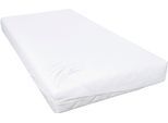 Spannbettlaken PRIMERA "Luxus-Satin", weiß, B:190cm L:200cm, Satin, Obermaterial: 100% Baumwolle, Bettlaken, Spannbettlaken, in hochwertiger Qualität
