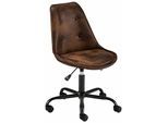 Bürostuhl OTTO HOME "Donny", braun (vintage optik), B:48cm H:83,5cm T:54,5cm, Stühle, Bürostuhl, gepolsterter Schreibtischstuhl im modernen Design