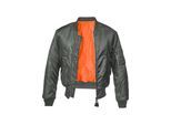 Anorak BRANDIT "Brandit Herren MA1 Bomber Jacket", Herren, Gr. XL, charcoal, 100% Polyamid, unifarben, normal, amerikanischer Ausschnitt, Jacken