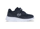 Sneaker LOTTO, Mädchen, Gr. 24, schwarz-weiß (navy, weiß), Kunstfaser, Synthetik, unifarben, Schuhe Sneaker, - in kinderfußgerechter Passform