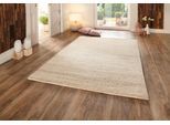 Wollteppich THEKO "Janne, Berber Teppich, Wolle, meliert, handgearbeitet" Gr. 5, beige (natur beige), B:200cm H:20mm L:200cm, Wolle, Teppiche, handgetuftet, Wohnzimmer, Schlafzimmer, Esszimmer