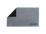 Joop! Badematte Classic Doubleface, Anthrazit, Schwarz, Textil, Uni, rechteckig, 50x80 cm, Made in Germany, Oeko-Tex® Standard 100, für Fußbodenheizung geeignet, beidseitig verwendbar, schadstoffgeprüft, Badtextilien, Badematten
