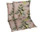 Sesselauflage GO-DE, sand, B:50cm H:7cm T:100cm, Baumwolle, Polyester, Polsterauflagen, Lemon sand - Maße BxLxH ca.: 50 cm x 100 cm x 7 cm