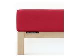 Spannbettlaken SCHLAFGUT "Soft Contact", rot (rot deep), L:200cm, Feinbiber, Obermaterial: 100% Baumwolle, Bettlaken, Spannbettlaken, 100% Bio Baumwolle