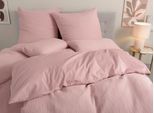 Wendebettwäsche OTTO HOME "Sari3", rosa, B/L: 135cm x 200cm, 1 Stk., 1 Stk., Renforcé, B/L: 40cm x 80cm, 2, Renforcé, Obermaterial: 100% Baumwolle. Obermaterial 2: 100% Baumwolle, Bettwäsche, Wendebettwäsche, NEUHEIT: aus 100% Baumwolle in weichem Musselin, Rückseite Renforcé
