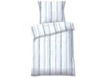 Bettwäsche DYCKHOFF "Lola", blau, B/L: 155cm x 220cm, 1 Stk., 1 Stk., Frottee, B/L: 80cm x 80cm, 2 Stk., Frottee, Obermaterial: 75% Baumwolle, 25% Polyester, Bettwäsche, Bettwäsche, aus Weichfrottier