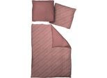Bettwäsche ADAM "Argentinian Criolla light", rot (kirsche), B/L: 135cm x 200cm, 1 Stk., 1 Stk., Renforcé, B/L: 80cm x 80cm, 2 Stk., Renforcé, Obermaterial: 100% Baumwolle, Bettwäsche, Bettwäsche, aus 100 % Bio-Baumwolle, 2 teilig - Bettwäsche Set