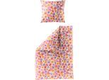 Bettwäsche BIERBAUM "3712", lila (malve), B/L: 135cm x 200cm, 1 Stk., 1 Stk., Seersucker, B/L: 80cm x 80cm, 2 Stk., Seersucker, Obermaterial: 100% Baumwolle, Bettwäsche, Bettwäsche, Seersucker, 100 % Baumwolle, bügelfrei