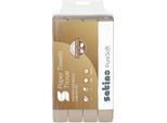 Satino Falthandtücher PureSoft, 2-lagig, W-Falzung, mit Prägung, L 320 x B 206 mm, 100 % Recycling-Karton, soft beige, 3072 Blatt