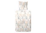 Bettwäsche PRIMERA "Perkal-Bettwäsche Watercolor Check", beige (natur), B/L: 135cm x 200cm, 1 Stk., 1 Stk., Perkal, B/L: 80cm x 80cm, 2 Stk., Perkal, Obermaterial: 100% Baumwolle, Bettwäsche, Bettwäsche, mit Karo-Muster