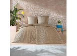 Bettwäsche ESTELLA "Lionel", 200, beige, B/L: 135cm x 200cm, 1 Stk., 1 Stk., Mako-Satin, B/L: 80cm x 80cm, 2 tlg., Mako-Satin, Obermaterial: 100% Baumwolle, Bettwäsche, Bettwäsche, Feinster Mako-Satin aus 100% Baumwolle