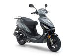 Motorroller LUXXON "LuXXon Prime 2", grau (grau, schwarz), Motorroller, 45 km/h, 10 Zoll, Automatik, Benzinbetrieben, 1 Zylinder, 4-Takt, Roller, B:65,5cm H:110cm L:175cm