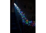 KONSTSMIDE LED-Lichterkette "Weihnachtsdeko aussen", schwarz, Dioden 960 Stk. Flammen 960 Stk., Gesamtlänge 12,2m, Lichterketten, Micro LED Büschellichterkette Cluster, mit 8 Funktionen, 960 Dioden