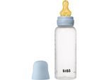 BIBS Anti-Colic Baby Bottle Latex oorbellen met caoutchouc speen Baby Blue 270 ml