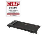 Laufband CHRISTOPEIT SPORT "Walking Pad 4.1", rot (schwarz, rot), Laufbänder, ohne Unterlegmatte, bis max. 6 km/h, 120 kg max. Benutzergewicht, B:56,5cm H:11,2cm L:127,5cm, Topseller