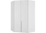 Eckkleiderschrank WIMEX "New York", weiß, B:90cm H:236cm T:125cm, Schränke, Eckkleiderschrank, 208 oder 236cm hoch