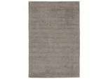 Teppich KAYOOM "My Raaja 230", grau (taupe), B:120cm H:12mm L:170cm, Viskose, Teppiche, Teppich, Kurzflor, Viskose, leichter Glanz, Wohnzimmer