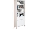 Regal OTTO HOME "Luven", weiß, B:82cm H:192cm T:34cm, Massivholz, Regale, Regal, Breite 82 cm, Massivholz