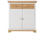 Schuhkommode OTTO HOME "Ayanna Kommode für ca. 9 Paar Schuhe", weiß (weiß, honig), B:94cm H:100cm T:39cm, FSC-zertifiziertes Massivholz, Sideboards, Schuhkommode, Schuhschrank aus massiver Kiefer, FSC, Breite 94 cm