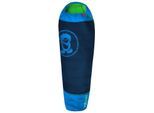 Schlafsack TROLLKIDS "KIDS FJELL DREAMER, EXTENDABLE", grün (navy, medium blau, grün), Schlafsäcke, Kinder, Obermaterial: 100% Polyamid. Futter: 100% Polyester