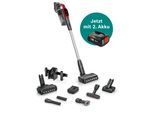 BOSCH Akku-Stielstaubsauger "Unlimited 9 ProAnimal BKS941PET, MicroClean™ Technology", rot (tornadorot), B:25cm H:130cm T:21,6cm, Akkusauger, HEPA-Filtersystem, 10 Jahre Motorgarantie, Schnellladegerät, LED Licht