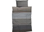 Bettwäsche CASATEX "Orsa", braun, B/L: 200cm x 220cm, 1 Stk., 2 Stk., Satin, B/L: 80cm x 80cm & 80cm x 80cm, 3 Stk., Satin, Obermaterial: 100% Baumwolle, Bettwäsche, Bettwäsche, klassisches Dessin