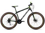 Mountainbike KS CYCLING "Hardtail 27,5'' Plus Xceed Schwarz-Grün 24 Gänge" Gr. 50, schwarz, grün, schwarz, Fahrräder, Herren, 50cm, 27,5+ Zoll (69,85cm) hinten: 27,5+ Zoll (69,85cm)
