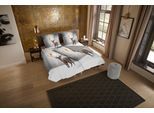Wendebettwäsche "Jeppe", weiß (grau), B/L: 135cm x 200cm, 1 Stk., 1 Stk., Microfaser, B/L: 80cm x 80cm, 2 Stk., Microfaser, Obermaterial: 100% Polyester, PURE LUXURY COLLECTION, Bettwäsche, Wendebettwäsche, Mikrofaser, Pflegeleicht, Reißverschluss, Wendeoptik, winter rothirsch