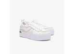 Sneaker LACOSTE "L004 PLATFORM 124 5 CFA", Damen, Gr. 42, wht, wht, Leder, Textil, Schuhe Sneaker