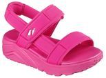 Sandale SKECHERS "UNO LITE SANDAL-SUNNY STAND", Mädchen, Gr. 31, pink, Textil, unifarben, Schuhe Sandale, Sommerschuh mit Plateausohle, Größenschablone zum Download