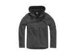 Anorak BRANDIT "Brandit Herren Fleece Pull Over Windbreaker", Herren, Gr. S, schwarz, 100% Polyester, mehrfarbig, normal, ohne Ausschnitt, Jacken