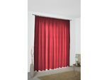 Vorhang WIRTH "Bachfeld" Gr. 1, rot, B:132cm H:145cm, Jacquard, Polyacryl, Gardinen, Vorhang