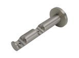 Träger LIEDECO, grau (nickelfarben), L:12,5cm Ø:2cm, Gardinenstangenhalterungen, Träger, 12,5 cm für ø 20 mm
