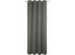 Vorhang WIRTH "Trondheim B", grau (taupe), B:132cm H:245cm, Chenille, Polyacryl, Gardinen, Vorhang
