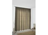 Vorhang WIRTH "Bachfeld" Gr. 2, grau (taupe), B:132cm H:175cm, Jacquard, Polyacryl, Gardinen, Vorhang