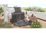 Bettwäsche PRIMERA "Summer-Set Stone-Washed, Kissenbezug + Tuch", grau (anthrazit), B/L: 150cm x 220cm, 1 Stk., 1 Stk., Renforcé, B/L: 80cm x 80cm, 2 Stk., Renforcé, Obermaterial: 100% Baumwolle, Bettwäsche, Bettwäsche, die perfekte Lösung für heiße Nächte