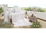 Bettwäsche PRIMERA "Summer-Set Stone-Washed, Kissenbezug + Tuch", weiß, B/L: 150cm x 220cm, 1 Stk., 1 Stk., Renforcé, B/L: 80cm x 80cm, 2 Stk., Renforcé, Obermaterial: 100% Baumwolle, Bettwäsche, Bettwäsche, die perfekte Lösung für heiße Nächte