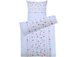 Bettwäsche DYCKHOFF "Melina", blau, B/L: 155cm x 220cm, 1 Stk., 1 Stk., Frottee, B/L: 80cm x 80cm, 2 Stk., Frottee, Obermaterial: 75% Baumwolle, 25% Polyester, Bettwäsche, Bettwäsche, aus Weichfrottier
