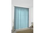 Vorhang WIRTH "Bachfeld" Gr. 2, blau (hellblau), B:132cm H:175cm, Jacquard, Polyacryl, Gardinen, Vorhang