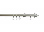 Gardinenstange LIEDECO "Kegel" Gr. 1, silber (mattsilberfarben), L:120cm Ø:20mm, Metall, Gardinenstangen, Gardinenstange