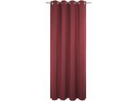 Vorhang WIRTH "Trondheim B", rot, B:132cm H:165cm, Chenille, Polyacryl, Gardinen, Vorhang