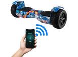 ROBWAY X2 Offroad-Hoverboard fürs Gelände, Erwachsene und Kinder, 8,5 Zoll, App, Bluetooth, 700 Watt (Navy Camo 2.0, Offroad)