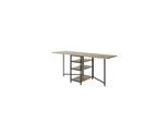 SoBuy Schreibtisch mit 3 Regalen Holzfarbe 180x60x76,5cm Funktional