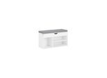SoBuy Schuhbank mit 3 Fächern Hellgrau 80x30x47,5cm Funktional